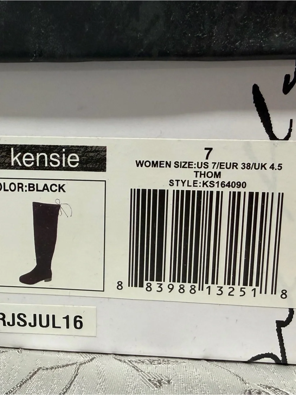 Kensie Over-the-Knee Suede Boots in Chestnut Brown